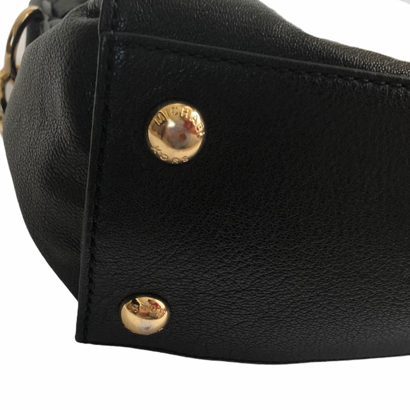 Michael Kors Black Hamilton Satchel Padlock Bag - Picture 4 of 12